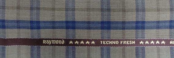 Raymond check suiting fabric